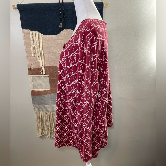 5 for 25 Plus Catherine’s Red Geometric 100% Cotton Long Sleeves Summer Card
2X - Picture 2 of 8